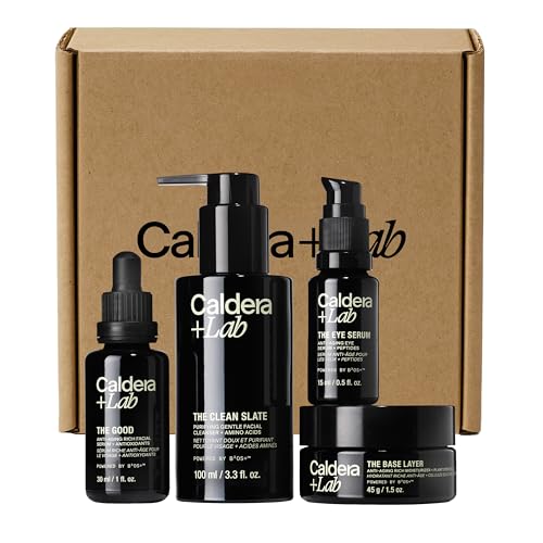 Caldera + Lab The Regimen Rich + Eye Defense | Men's 4 Piece Skincare Set - size: 4-Piece Skincare Kit