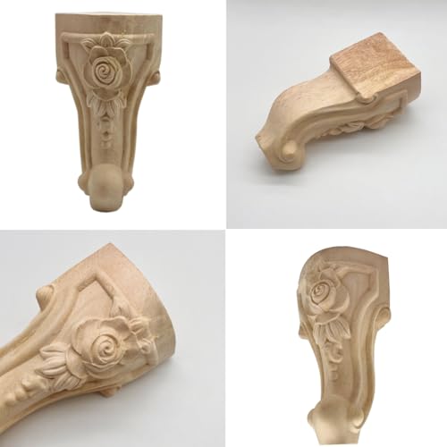 WEICHUAN Solid Wood Replacement Furniture Sofa Couch Legs 10 inch Set of 4 - size: 10"