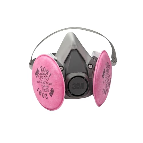 3M Half Facepiece Reusable Respirator Assembly Kit 6391, Large, 1 Kit