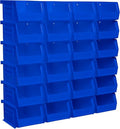 Akro-Mils 30210 AkroBins Plastic Storage Bins, 5"x4"x3", Blue, 24-Pack - color: Blue