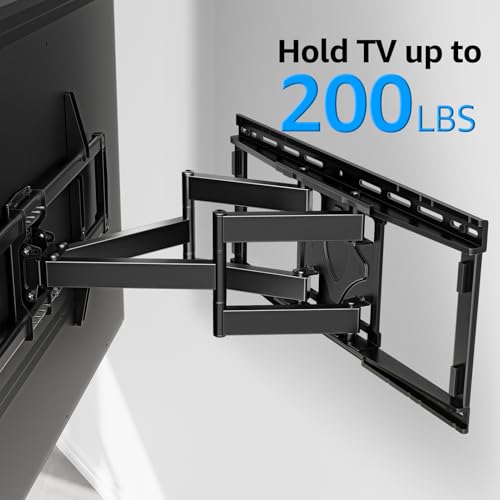 MOUNTUP Heavy Duty Full Motion TV Wall Mount for 47-90 inch Large TVs - size: Fit Most 47"-90" TVs