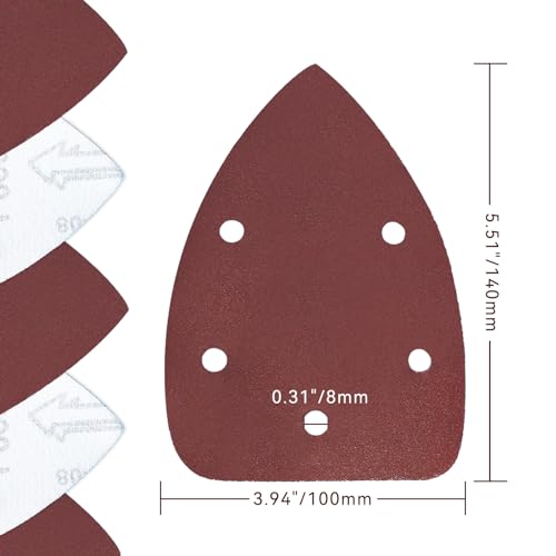 60 Pcs 600 Grit Mouse Sandpaper, Aluminum Oxide Mouse Sanding Pads - size: 600 Grit