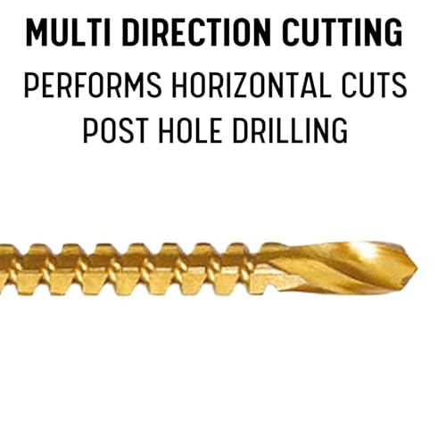 Drill America 3/16" HSS Tin-Coated Side Cutting/Serrated Saw Drill Bit (Pack of 12) - size: 3/16 in