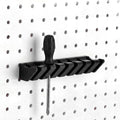 Novabright 1 Pc Black Pegboard Screwdriver Holder Pegboard Accessories - color: Black