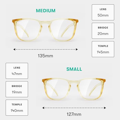 Stoggles Square Z87.1 Certified Polycarbonate Safety Glasses, Anti-Fog - color: Pineapple, size: Medium