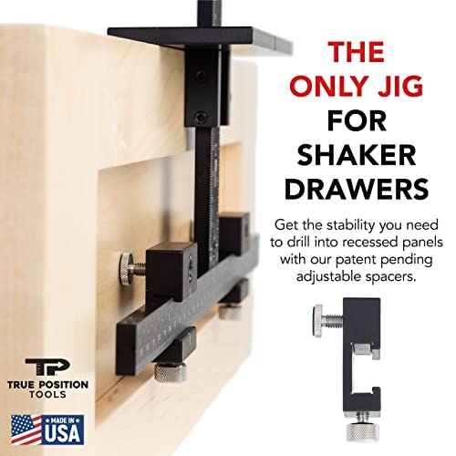 True Position Tools PRO Cabinet Hardware Jig - Install Drawer Front Handles and Knobs Faster - Made in USA - Hand Calibrated - size: PRO