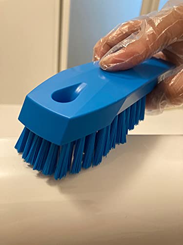 Vikan 35876 Brush,Scrub,Medium,7",PP/PBT,Yellow - color: Yellow