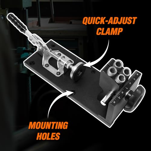 WEN Pocket Hole Jig Kit, Metal, Step Drill Bit, Self-Tapping Screws, and L-Base (WA1527) - style: Pocket Hole Jig Kit