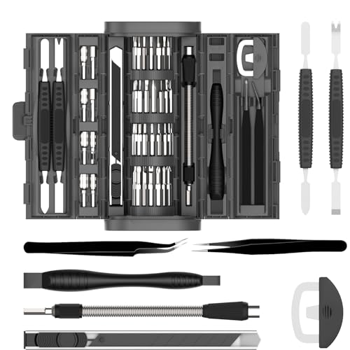 UF-TOOLS 83 in 1 Electronics Precision Screwdriver Set, Mini Professional Magnetic Repair Tool Kit with Torx Phillips Triwing for Computer, iPhone, Macbook, PC, Laptop, Watch, PS5, RC