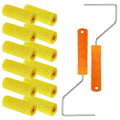 12 Pcs Textured Paint Roller Covers with 2 Frames Set, 4 inch - size: 4",12pcs+2frame