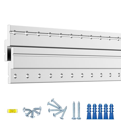 17-3/4" Heavy Duty French Cleat Hanger, Heavy Mirror Mounting Hardware & Picture Hanging kit, Wall Mount Brackets for Cabinets, Shelf, Headboard - Z Clips 1 Pair up to 180 lbs - size: 17-3/4"(1 Pair)