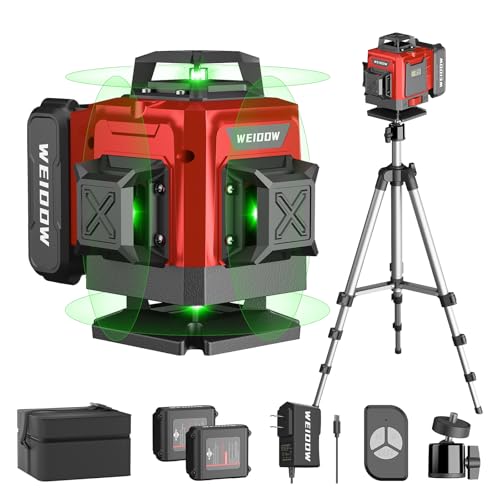 WEIDDW Laser Level 360° Green Cross Line Self Leveling Laser Measuring Tool - size: L