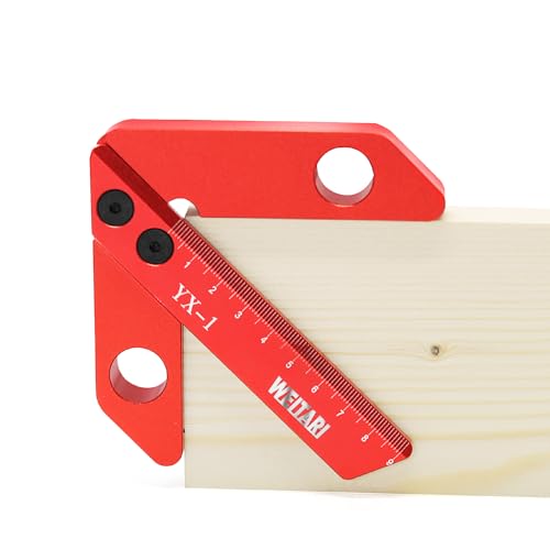 Center Measuring Tool,Center Finder, Line Gauge Center Finder, 45/90 Degree Right Angle Line Gauge Carpenter Ruler,Aluminum Alloy Woodworking Center Scribe Square Center Scribe 90mm - style: 90mm