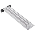 YWBL-WH T-Type Marking Ruler, 8 Inch Stainless Steel - size: 8 inches
