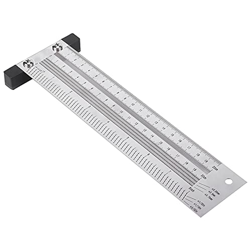 YWBL-WH T-Type Marking Ruler, 8 Inch Stainless Steel - size: 8 inches