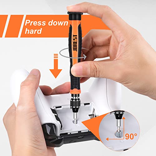 JOREST 24Pcs Small Precision Screwdriver Set with Torx T5 T6 T8 T9, Y00, P5 - style: 24 in 1