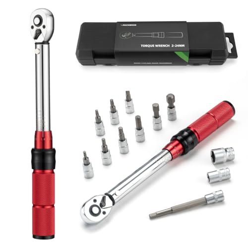 ROCKBROS Bike Torque Wrench 1/4 Inch 13-Piece Kit