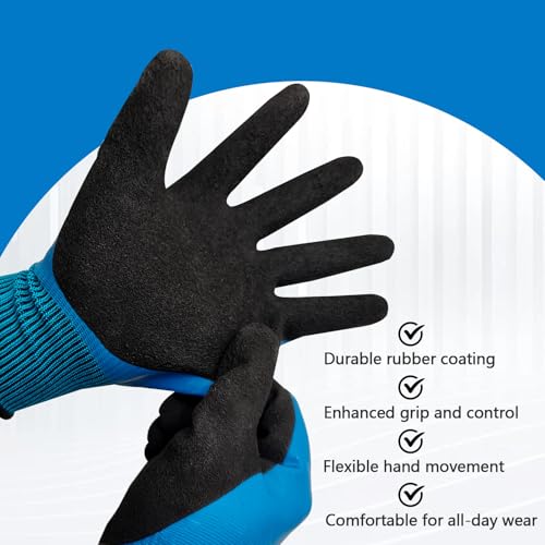 1000V Insulated Rubber Electrician Gloves Non-Slip Safety Work Gloves