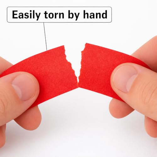 2 Pack Red Painters Tape - Masking Tape 1 Inch Wide - Multi-Surface, Smart Adhesion, Indoor & Outdoor - 180FT Total - Paint Tape for DIY, Labeling, Art, Car, General Purpose (#3910) - color: Red