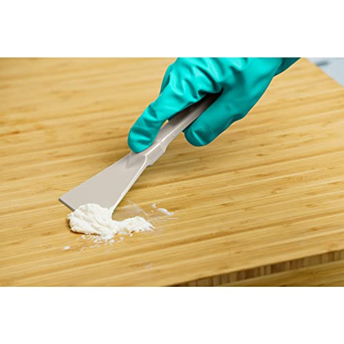 SPARTA Polypropylene Scraper Tool Food Safe Scraper for Removing Caked-On Residue in Commercial Kitchens, Plastic, 7.82 x 3 Inches, Tan - color: Tan
