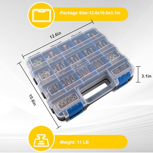 1084pcs Metric Bolt Assortment – 8.8 Grade, M4 M5 M6 M8 M10 M12 Heavy Duty Hex Bolts and Nuts Kit, Yellow Zinc Plating for Outdoor, Durable Storage Case, Ideal for DIY, Automotive, Length: 12-40mm