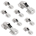 BADALU 8-Pack Hidden Hinges for Cabinet Doors Frameless, Concealed Cabinet Hinges, 90 Degree Surface Mount Hinges 4.2 in (No Cup Grooving) - style: 90 degree Surface Mount Hinges - 8 Pack