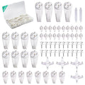 Picture Hanging Kit， No Damage Wall Hangers for Frame，68pcs Invisible Nails for Concrete， Hardwall and Cement Wall (Mix) - size: Assorted Sizes