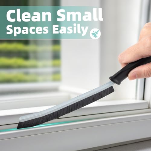 TQRR 2 Pcs Cleaning Brush, Grout Brush, Hard Bristle Crevice Cleaning Brush - color: Gray