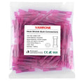 100PCS Heat Shrink Butt Wire Connectors 22-16 AWG, Insulated Waterproof Electrical Wire Connectors Automotive Marine Grade Wire Crimp Terminals Butt Splices, Ideal for Boat, Truck, Red - size: Red 100 PCS