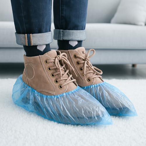 Shoe Covers Disposable, 1000 Pieces (500 Pairs), Non-Slip, Waterproof