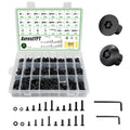 1652Pcs 410 Stainless Steel M3 M4 Screw Kit - 3D Printer Mini Screw, Allen Head&Flat Head&Button Head Assorted kit, Metric Bolts Assortment, Silver Nuts and Bolts for Mechanical Hardware - size: M3/4-1652Pcs