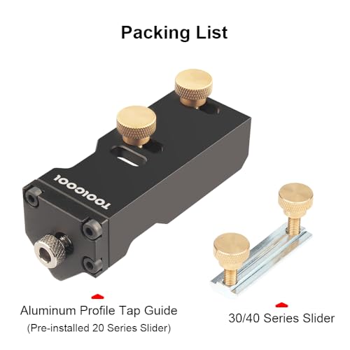 TOOLCOOL Aluminum Profile Tapping Assistant Tap Guide Jig For 20 30 40 Series European Standard Aluminum Extrusion