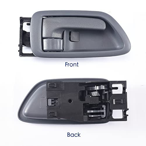 2Pcs Interior Door Handles Driver & Passenger Side for 2001-2007 Toyota Sequoia, 2000-2004 Avalon, 2004-2006 Tundra - Crew Cab ONLY - Four Full-Sized Doors - Gray - size: 2 Pieces