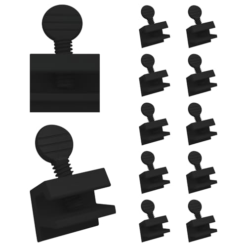 "Nuk3y Sliding Window Security Locks (Black, 12 Pack)" - color: Black, size: 12 Pack