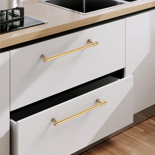 9BUILD 10 Pack 7.5 Inch Champagne Bronze Cabinet Handles,Kitchen Hardware - color: Champagne Bronze, size: 7.5"/192MM Hole Center