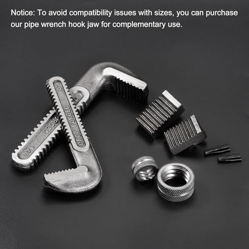 HARFINGTON 36" Pipe Wrench Nut Alloy Steel Replacement Parts for 36-inch Adjustable Pipe Wrench - size: 36"