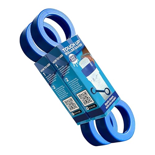 Touch Up Cup Roller Saver Paint Scraper Cleaner Tool, 2 Pack - color: Blue, size: Pack of 2