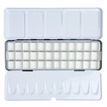 FCLUB Empty Watercolor Palette Paint Case - Medium Tin with 36 Half Pans - style: Tin with 36Pcs Half Pans
