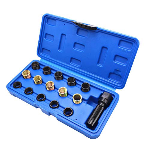 Spark Plug Thread Repair Kit, 16Pc M14 x 1.25 Rethreading Tool Set