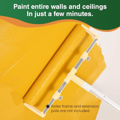VOOMEY 7 Pcs 18 Inch Paint Tray Liners,6 Pcs 18 Inch Roller Covers, Large Paint Roller Sleeves for Wall, Ceiling, Painters, Painting Surfaces. - size: 7 Pcs 18" Tray Liners & 6 Pcs 18" Roller