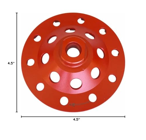 4.5" Diamond Grind Wheel S Seg Concrete & Coating 5/8"-11 Threaded Arbor - style: 4.5" Diameter / S Segments