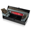 HIDOTOL Cobalt Drill Bit Set 115 PCS - M35 High Speed Steel Twist Jobber Length Drill Bits for Hardened Metal, Stainless Steel, Cast Iron, Plastic and Wood, 1/16"-1/2", A-Z, 1-60 - size: Cobalt 115 PCS