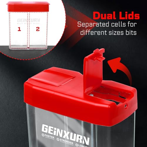 Geinxurn Impact #2 Phillips Screwdriver Bits Set,43 Pcs Magnetic PH2(1" and 2") S2 Steel Driver Bits with Storage Colorful Box - color: Ph2, size: 1"2"-43PCS