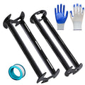 2pcs Basin Wrench Multifunctional Sink Wrench 11 Sizes Faucet Tool Four-jaw Hex Spanner Universal Plumbers Tool for Tight Spaces Kitchen Bathroom Home with Glove