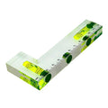 Transparent acrylic T-shaped integrated level with printed scale, high-precision bubble level, 120 * 51 * 13mm (L-shaped) - color: L-shaped