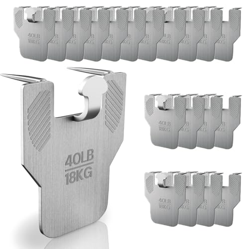 Picture Hangers,Wall Hangers Without Nails,Adhesive Hooks for Hanging,Wall Hooks,Waterproof and Rustproof to use Inside Kitchen (20PCS（Claw）) - size: 20PCS（claw）