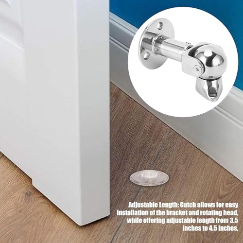 Rotating Magnetic Door Stopper Adjustable Self Aligning 316 Steel - color: #2