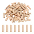 PATIKIL 95 Pcs Wood Dowel Pins 5/16" x 1" Fluted Wooden Dowels Hardwood Pegs for Woodworking Furniture DIY Crafts Projects Door Art - size: 5/16" x 1"