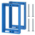 ABS 1/2 Inch Outlet Box Extender, Single Gang, Blue, 2 Pack - color: Blue, size: 2 PC