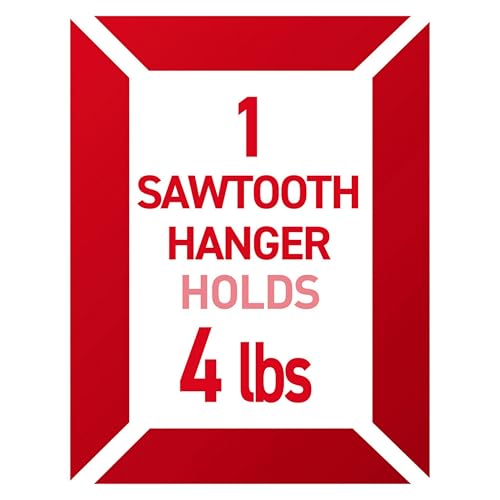 Command Sticky Nail Sawtooth Picture Hangers, 3-Pack, Damage-Free Wall Hanging, Holds 5 lbs Each, No-Tools Adhesive for Sawtooth Frames, Canvas Art and Home Decor, Removable with No Wall Damage